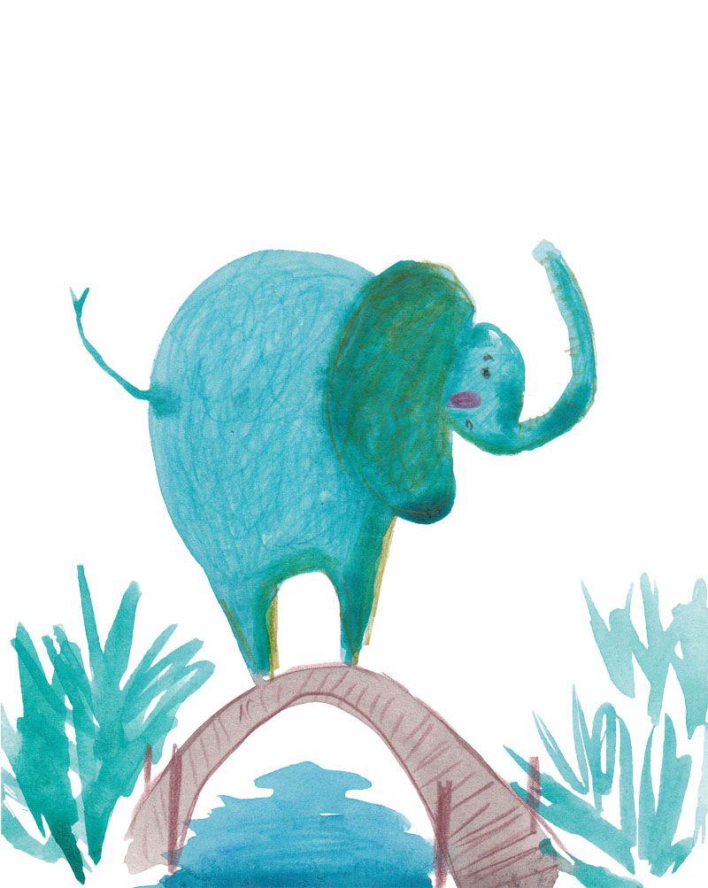 Иллюстрация Слоник в стиле детский, персонажи | Illustrators.ru