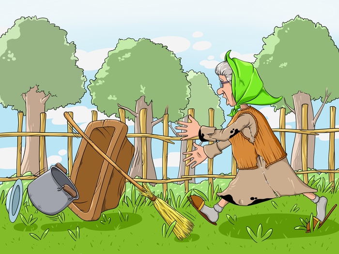 Иллюстрация Федорино горе в стиле детский | Illustrators.ru