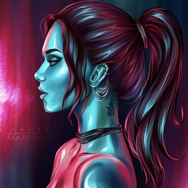 Неоновая девушка