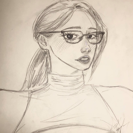 Скетч девушки