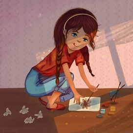 Девочка —художник