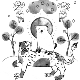 пес на саблезубом тигре