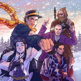 Фан-арт по японской манге Golden kamuy