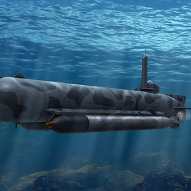 U-Boat type "Molch" (box art for ICM)