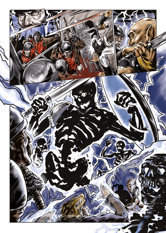 Иллюстрация А.Пехов. Харьганова пустошь. Работа колористом. Полоса