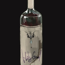 иллюстрация бутылки вина