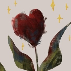 Сердце цветок