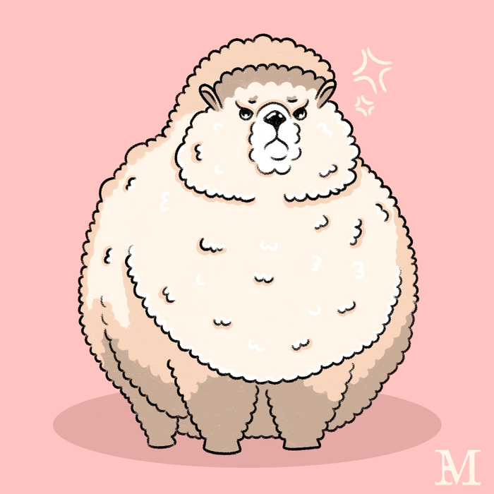 Иллюстрация Альпака🙃 в стиле 2d | Illustrators.ru