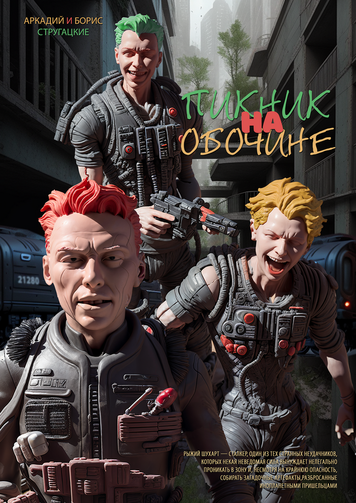 Иллюстрация Постер "Пикник на обочине" V2 в стиле плакат