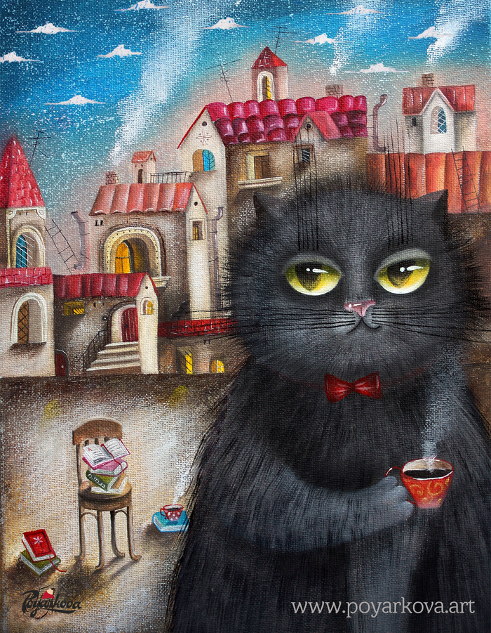 Иллюстрация Кот Бегемот | Illustrators.ru