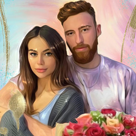 Портрет для одной прекрасной пары 🔥💗💕