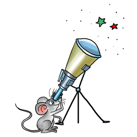  Mouse with telescope