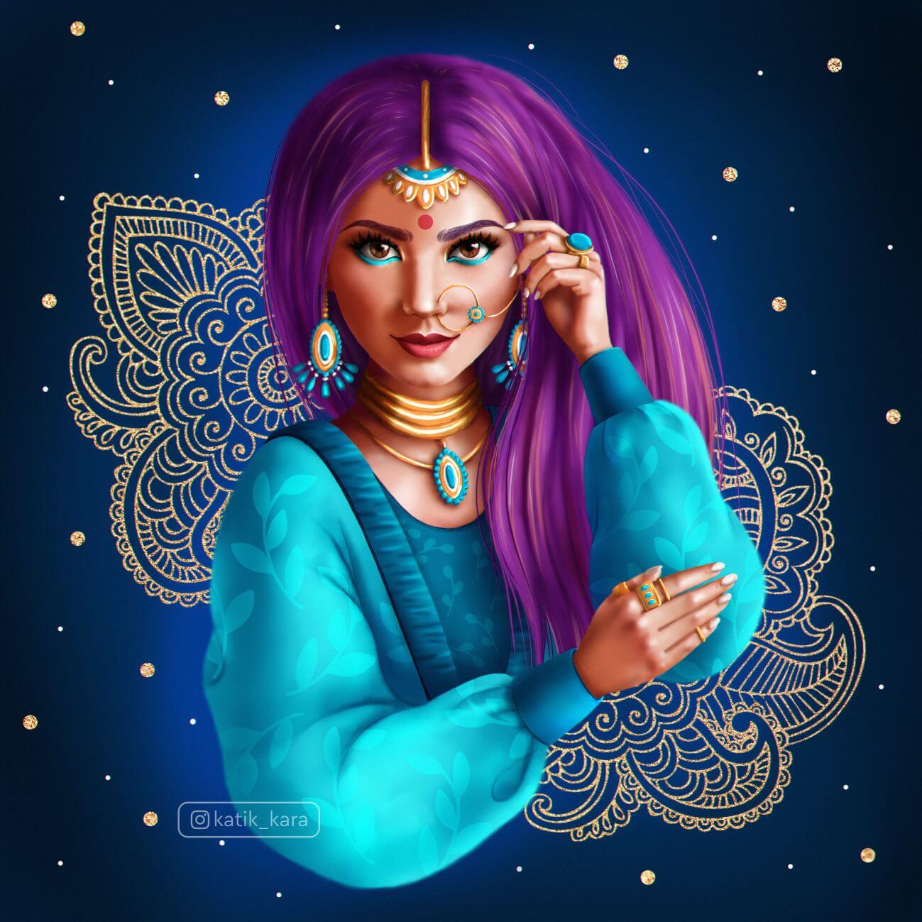 Иллюстрация Портрет в стиле персонажи | Illustrators.ru