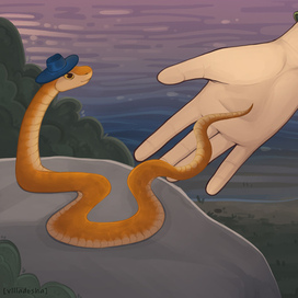 Книжная иллюстрация Змейка 2