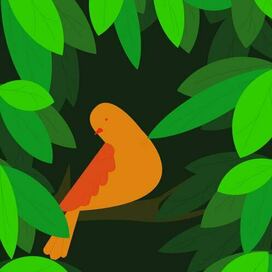 птичка на ветке