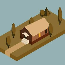 деревня в изометрии