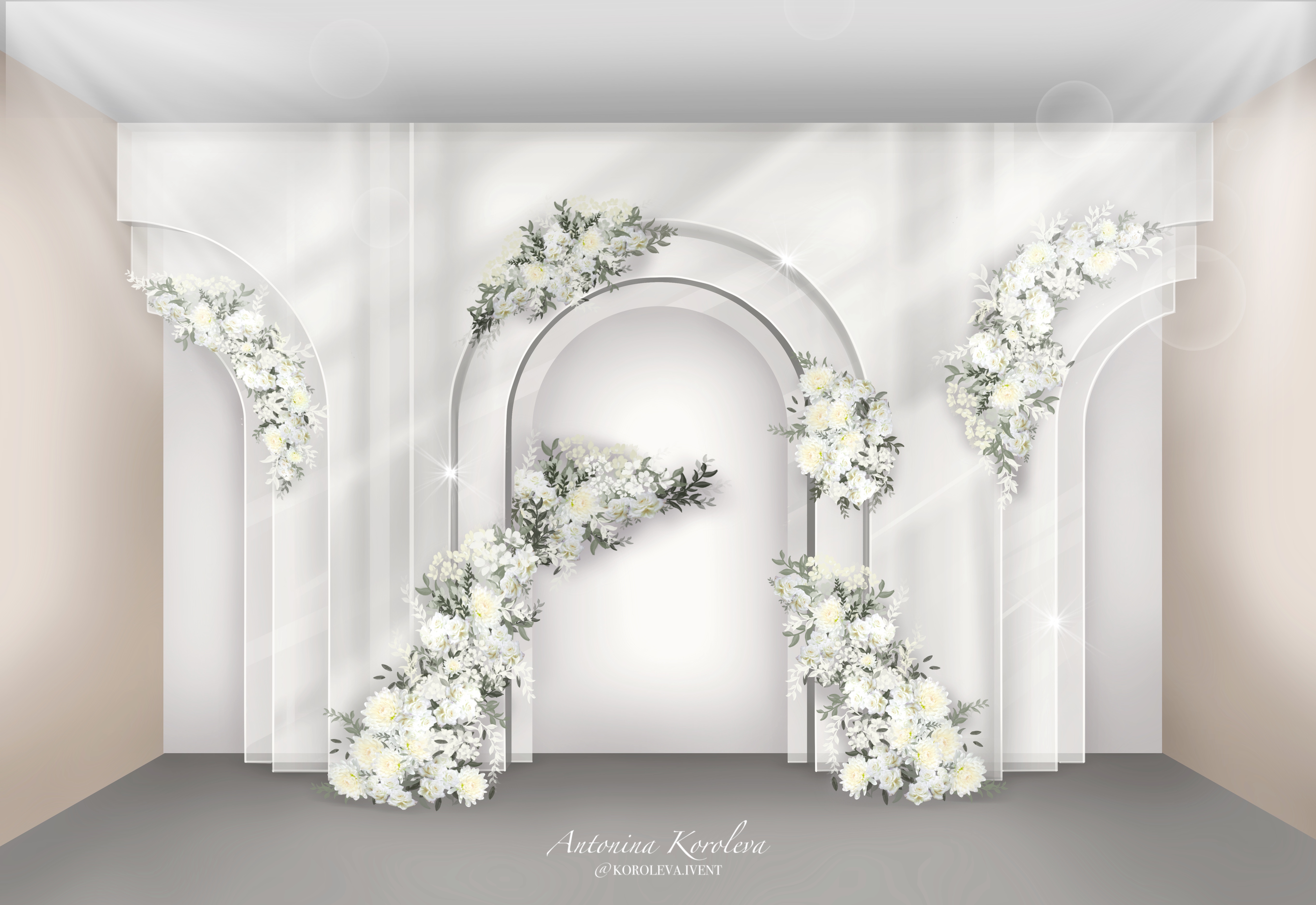 Эскиз фотозоны, свадебная фотозона