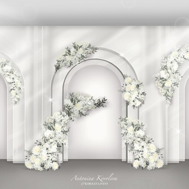 Эскиз фотозоны, свадебная фотозона