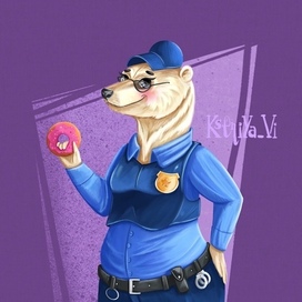 Медведица полицейский