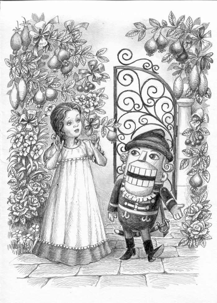 Иллюстрация Я подарю тебе звезду в стиле графика | Illustrators.ru