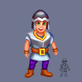 Персонаж Рыцарь для игры "Крепость"