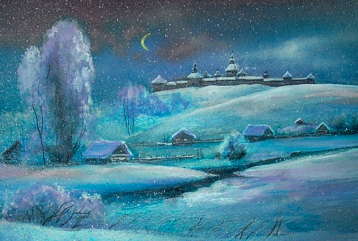 Иллюстрация Соликамск в старину. в стиле графика | Illustrators.ru