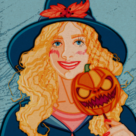 Девушка в костюме для хэллоуина