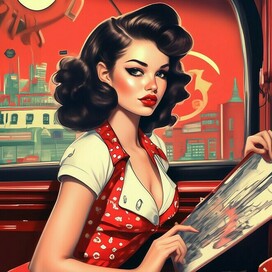 В стиле пин ап 