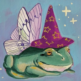 Открытка «Волшебная лягушка»
