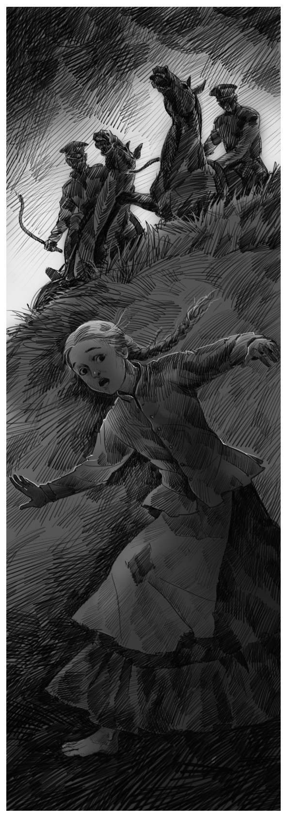 Иллюстрация Побег в стиле cg | Illustrators.ru