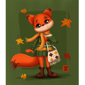 Осенняя лисичка