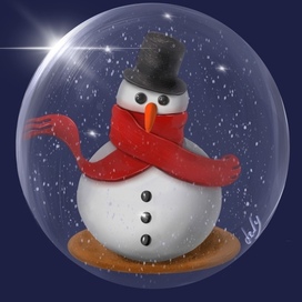 Снеговик в шаре