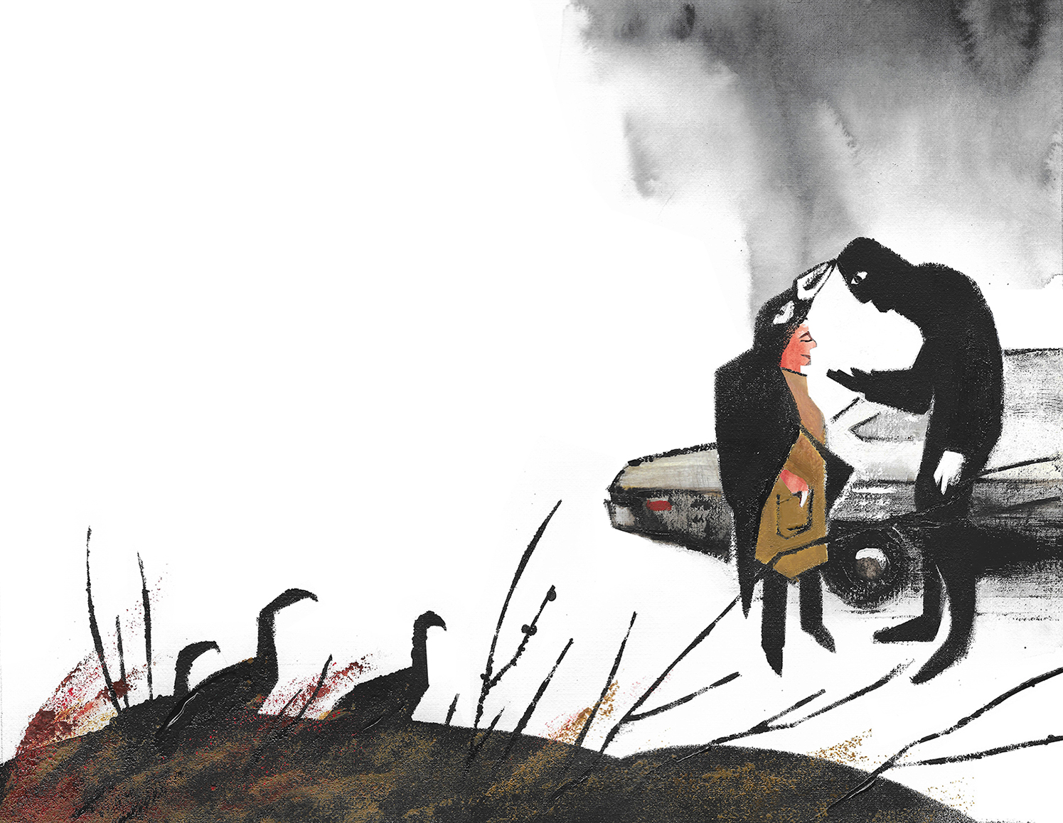 Иллюстрация Нил Гейман — Американские боги — Где-то на 52