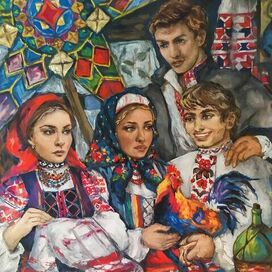 Колядный вечер на белорусском полесье 