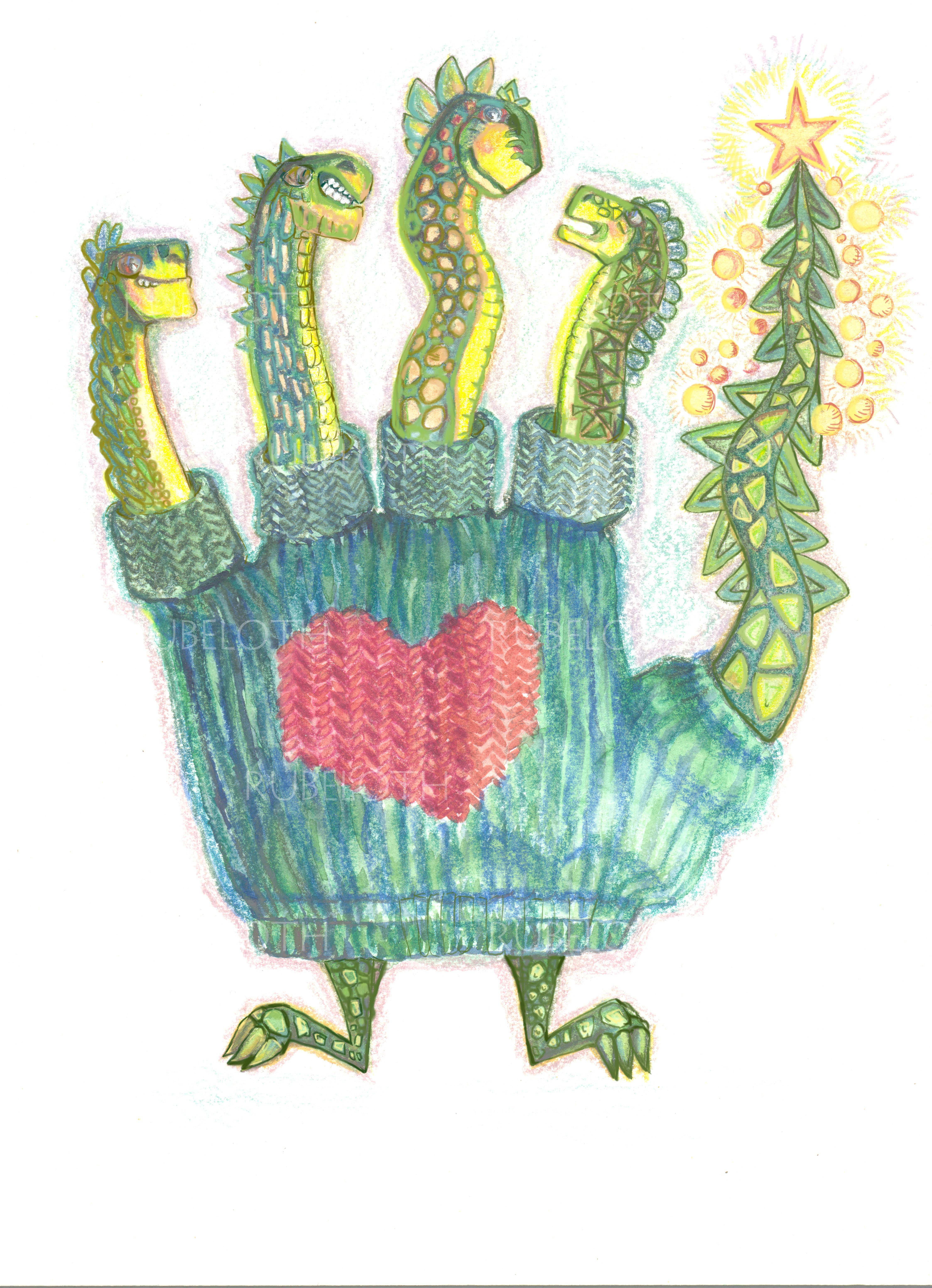 Иллюстрация Гидрик в митенке в стиле детский | Illustrators.ru