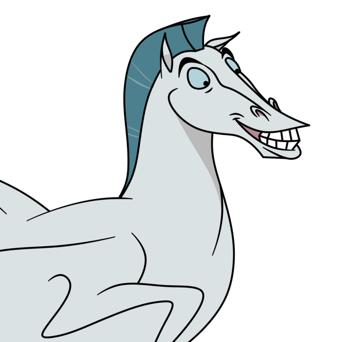 Иллюстрация Пегас в стиле 2d | Illustrators.ru