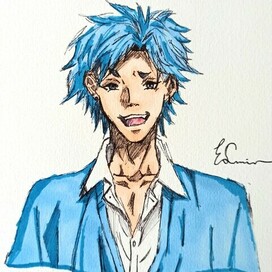 Рисунок персонажа аниме