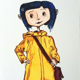 Иллюстрация персонажа из мультфильма "Коралина в стране кошмаров"