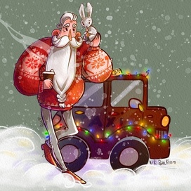 Дед Мороз - таксист 