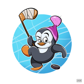 Пингвин-Хоккеист