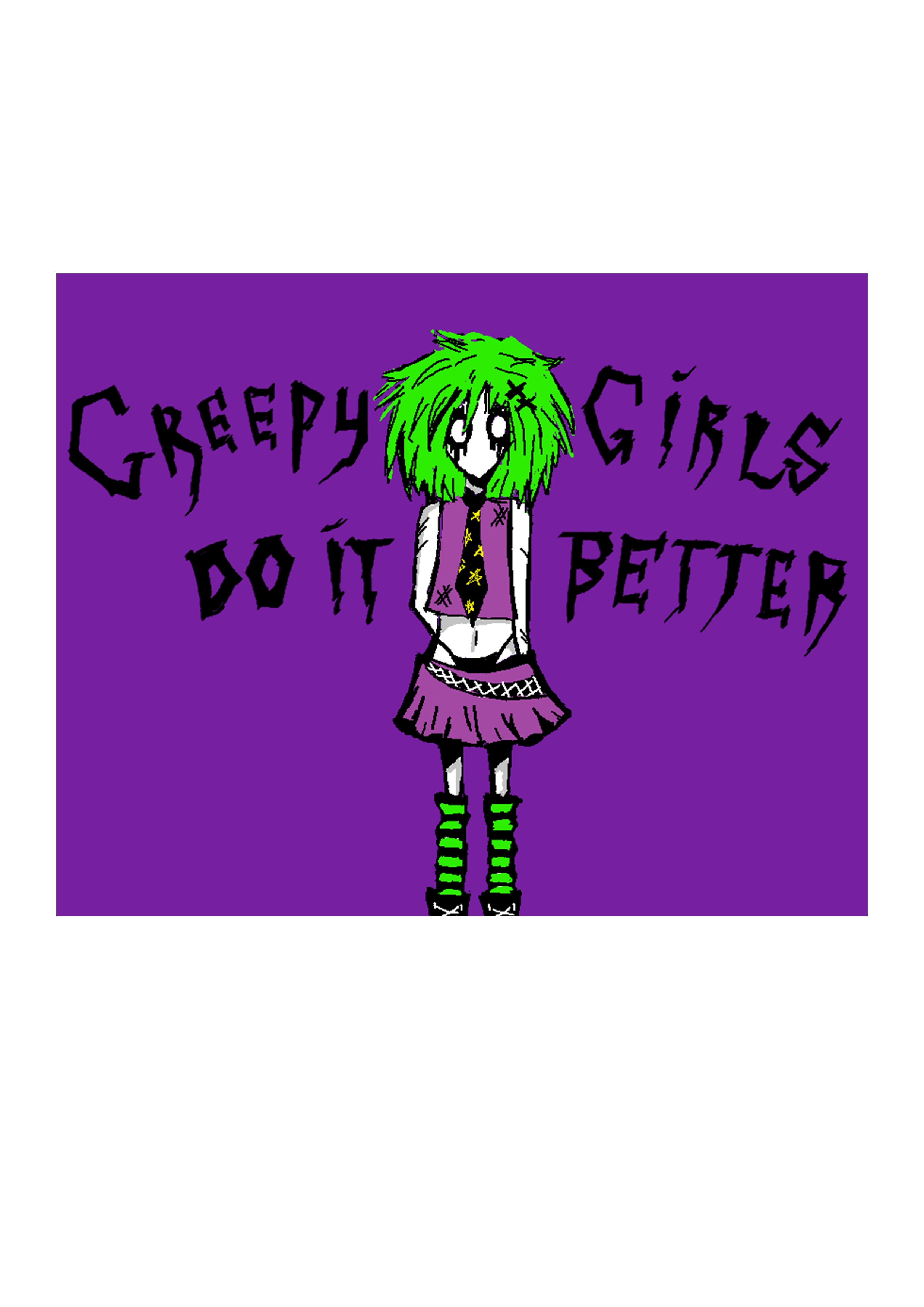 Странная девочка в комикс стиле