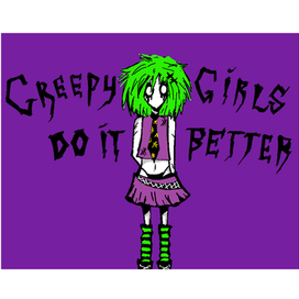 Странная девочка в комикс стиле