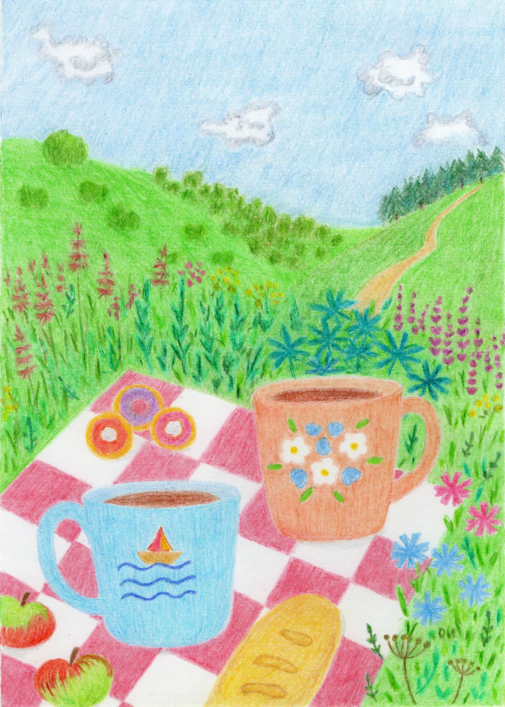 Иллюстрация Пикник | Illustrators.ru