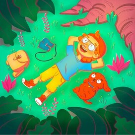 Children book illustration | Forest Adventure