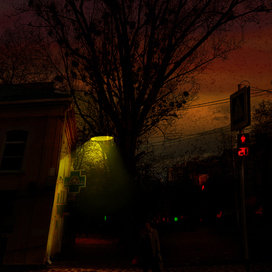 ...ночь, улица, фонарь, аптека...