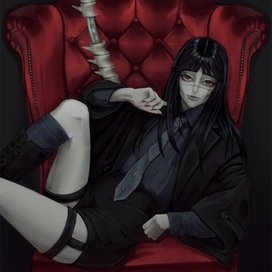 Фанарт Йор по манге «человек-бензопила»