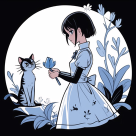 cat&girl