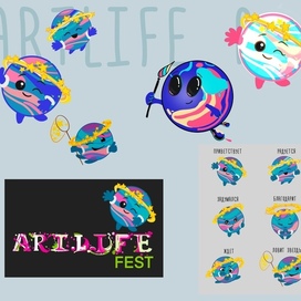 Разработка персонаж для фестиваля ARTLIFE fest