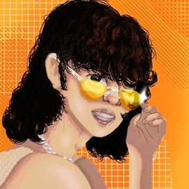 Длинноволосый кудрявый мальчик