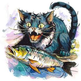 Кот и Рыба